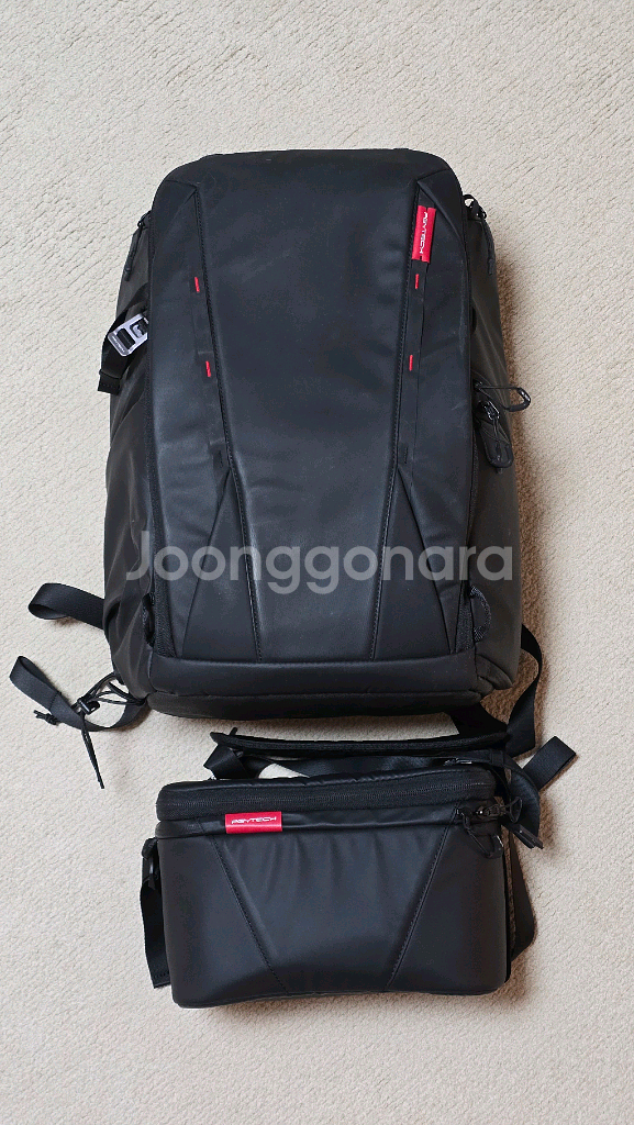 피지테크 원모 25L 카메라 가방+숄더백--0