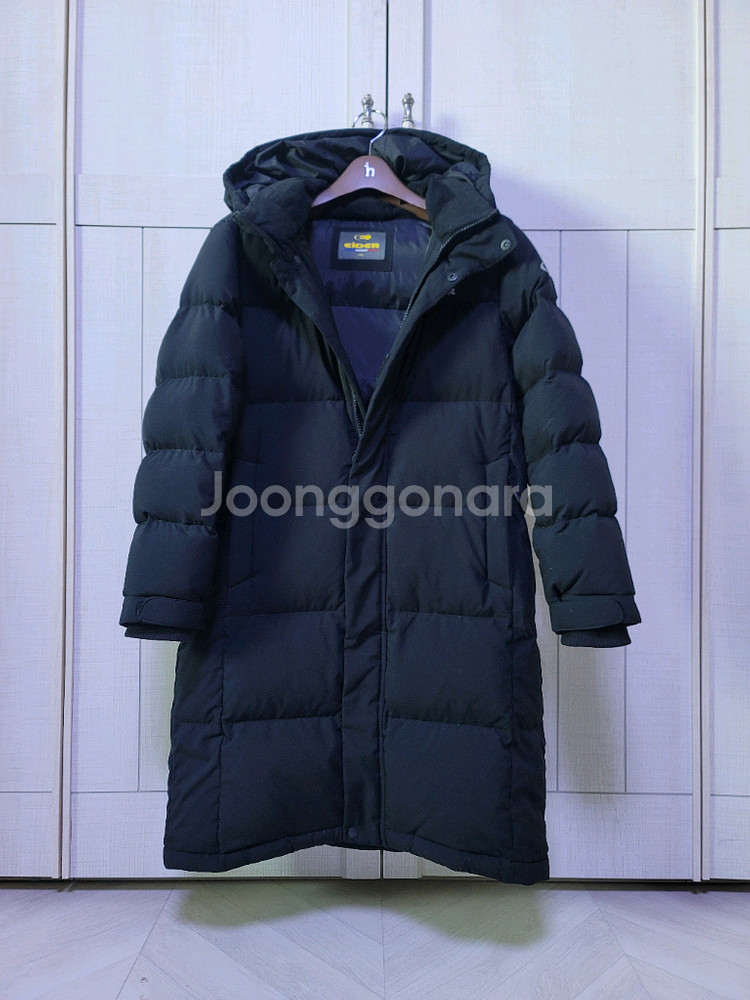 아이더키즈 150 덕다운 롱패딩 택포 블랙 남아 여아--0