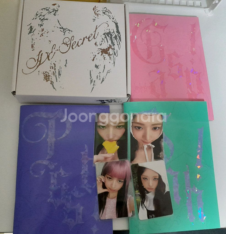 아이브 시크릿 레이 앨범 포카4장과 개봉앨범4종--0