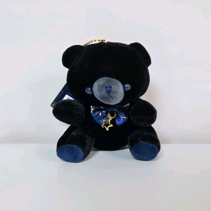 까만 곰돌이 인형 베어 인형 키링 가방고리 볼체인