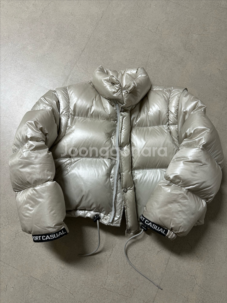헤리티지플로스 패딩 21fw 크림색상--0