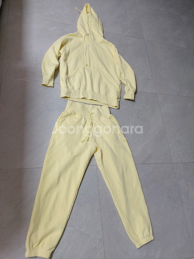 나이키 오버사이즈 후드티 조거팬츠 세트--4