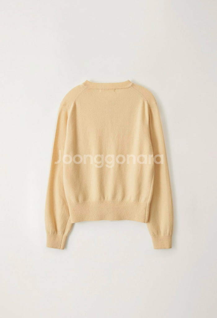 낫띵리튼 Emitt wool round cardigan (Yellow)--2