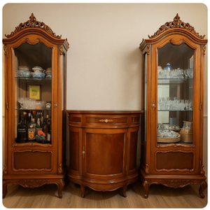 앤틱 장식장 세트