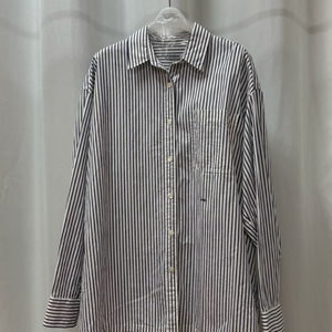 낫띵리튼 Oversized NW logo shirt (Stripe)