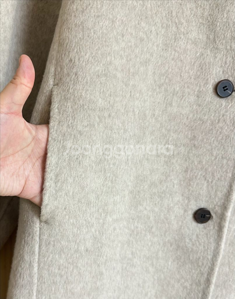 로로피아나 핸드메이드코트 울코트 캐시미어코트 롱코트--3