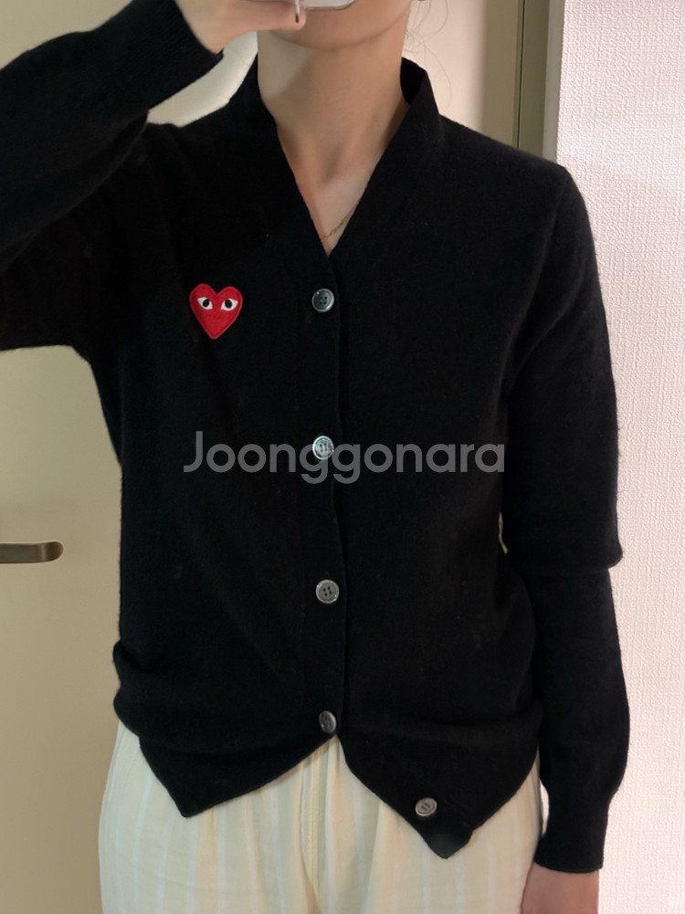 꼼데가르송 플레이 하트 가디건--3