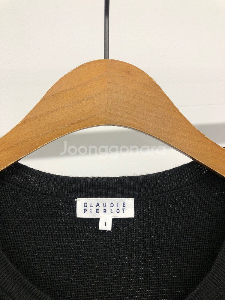 프랑스 끌로디피에로 리본 프릴포켓 가디건 1사이즈--3