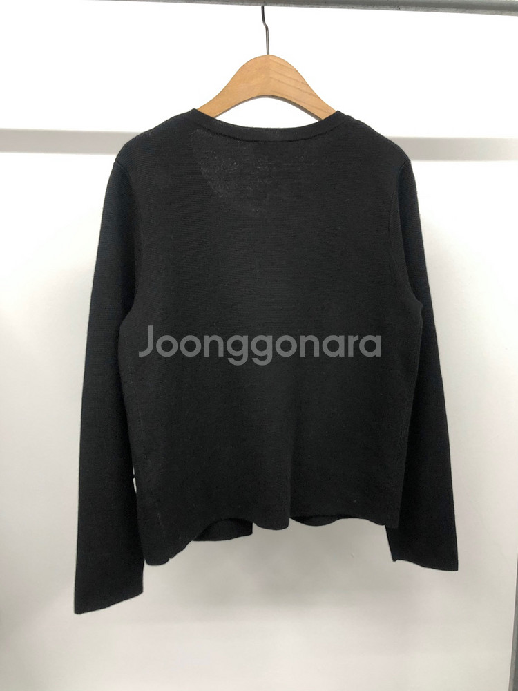 프랑스 끌로디피에로 리본 프릴포켓 가디건 1사이즈--4