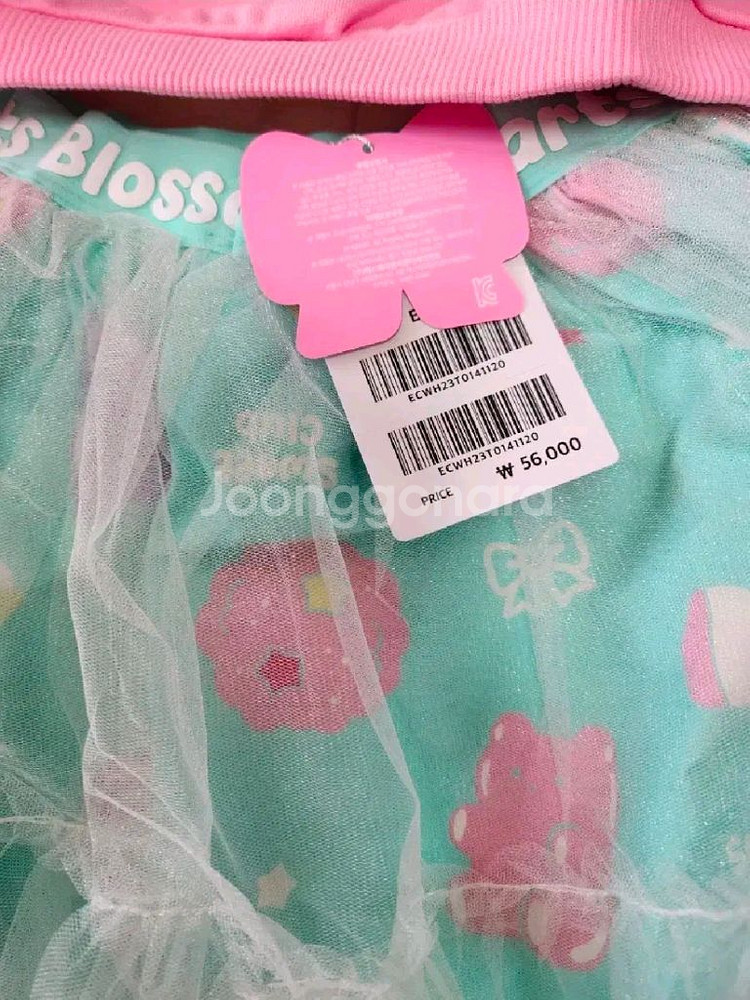 티니핑 포실핑 티셔츠, 치마, 가방 세트 (새상품) 120사이즈 일괄--3