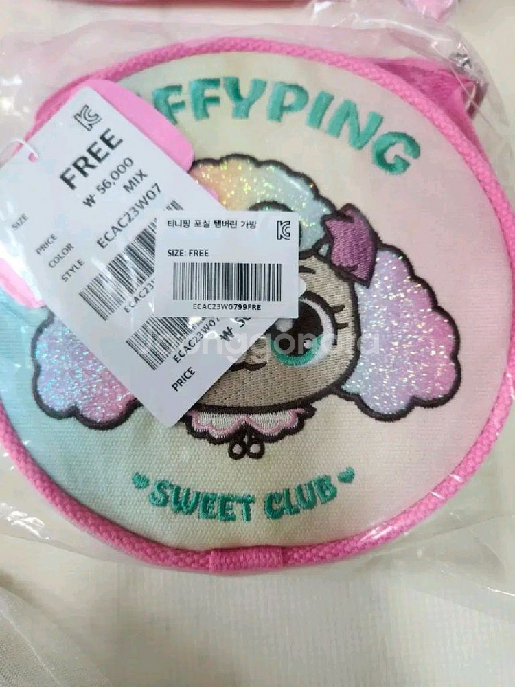 티니핑 포실핑 티셔츠, 치마, 가방 세트 (새상품) 120사이즈 일괄--4