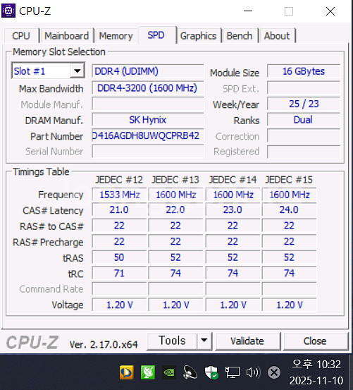 램몬스터 Pc4_Ddr4 16Gx2 32기가 램 ( Sk하이닉스 반도체 )--4