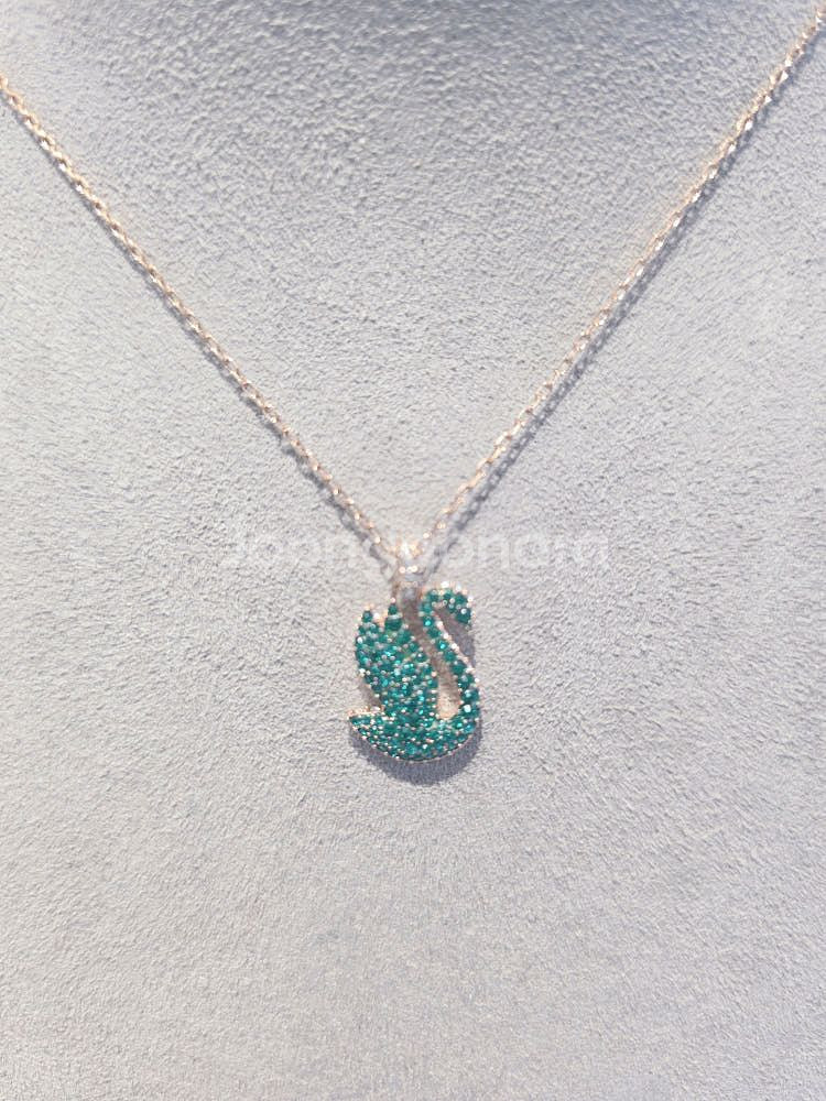 ( 새상품) 스와로브스키 그린스완 목걸이--9