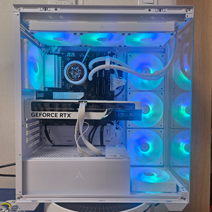 (새재품)9800x3d, 5070, B850M, 32기가 고사양 화이트 게이밍 본체