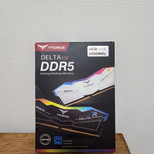 팀그룹 DDR5 6000mhz 하이닉스 64g (32gx2) 화이트 램 팝니다