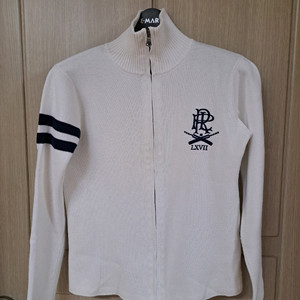 폴로 랄프로렌 화이트 니트 집업 가디건