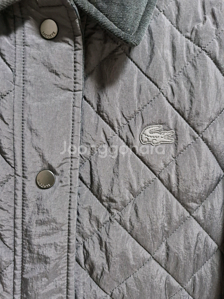 라코스테 퀼팅 자켓 블랙 90--1