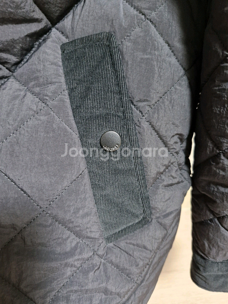 라코스테 퀼팅 자켓 블랙 90--2