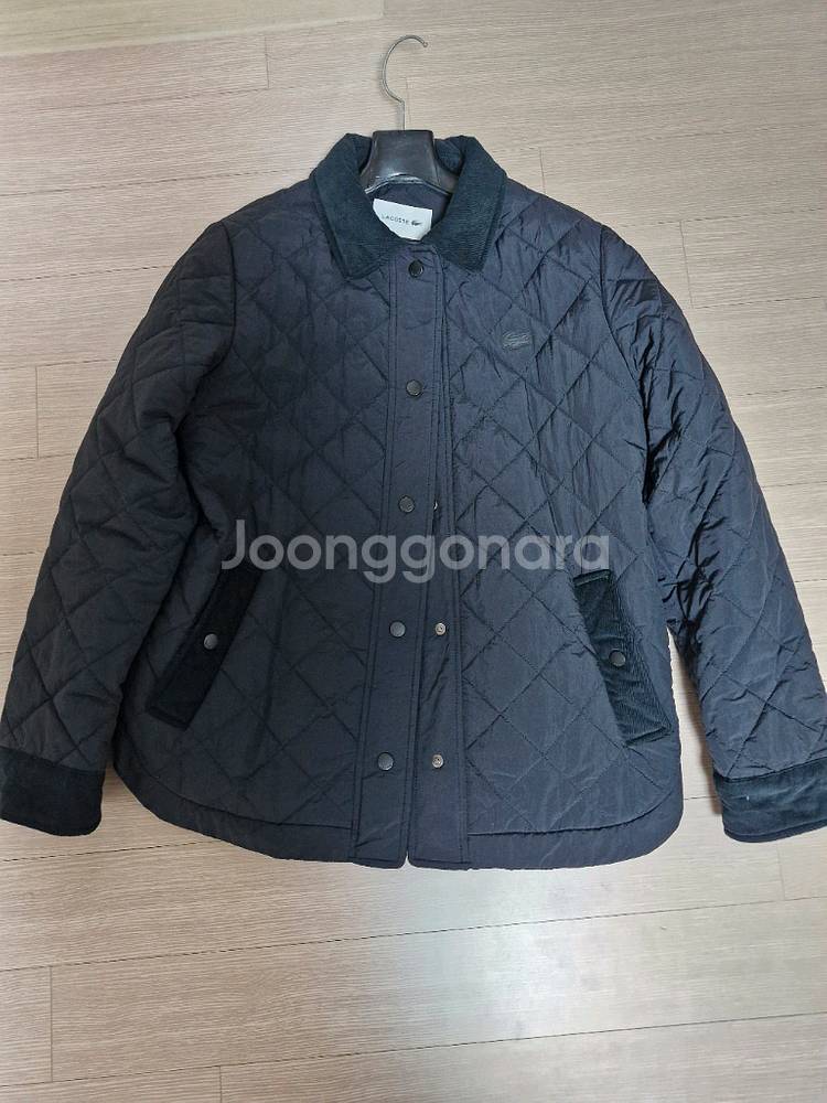 라코스테 퀼팅 자켓 블랙 90--0