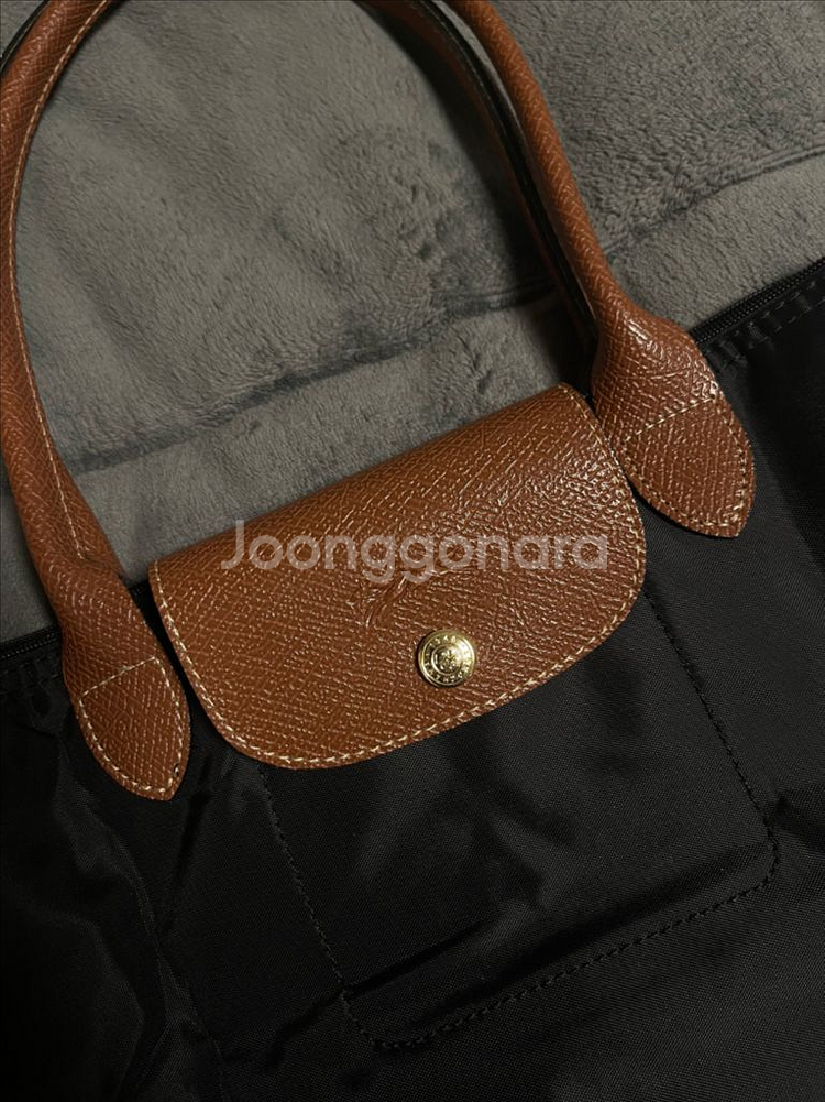 [새상품]롱샴 플리아쥬 오리지널 숄더백 M 블랙--1