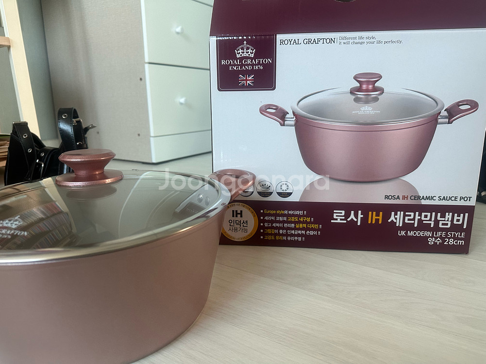 로얄그래프톤 로사 IH 세라믹냄비 28cm--0