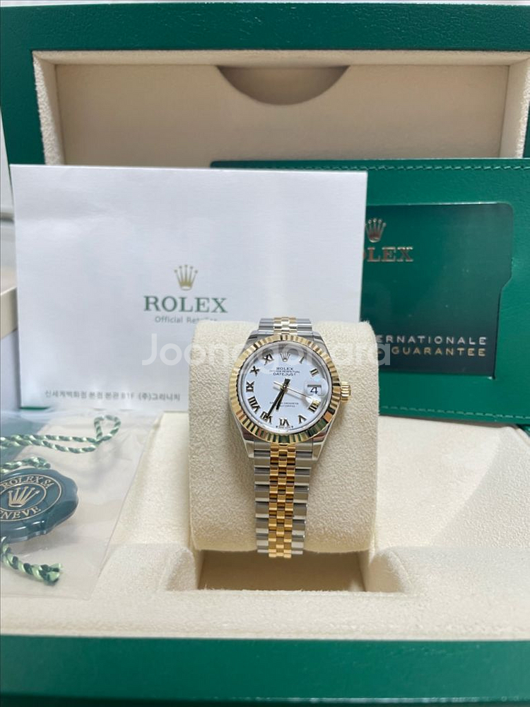 로렉스 279173 신형 데이저스트 28 흰판로만 콤비--2