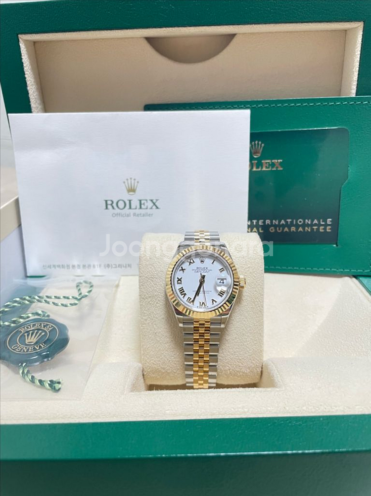 로렉스 279173 신형 데이저스트 28 흰판로만 콤비--3