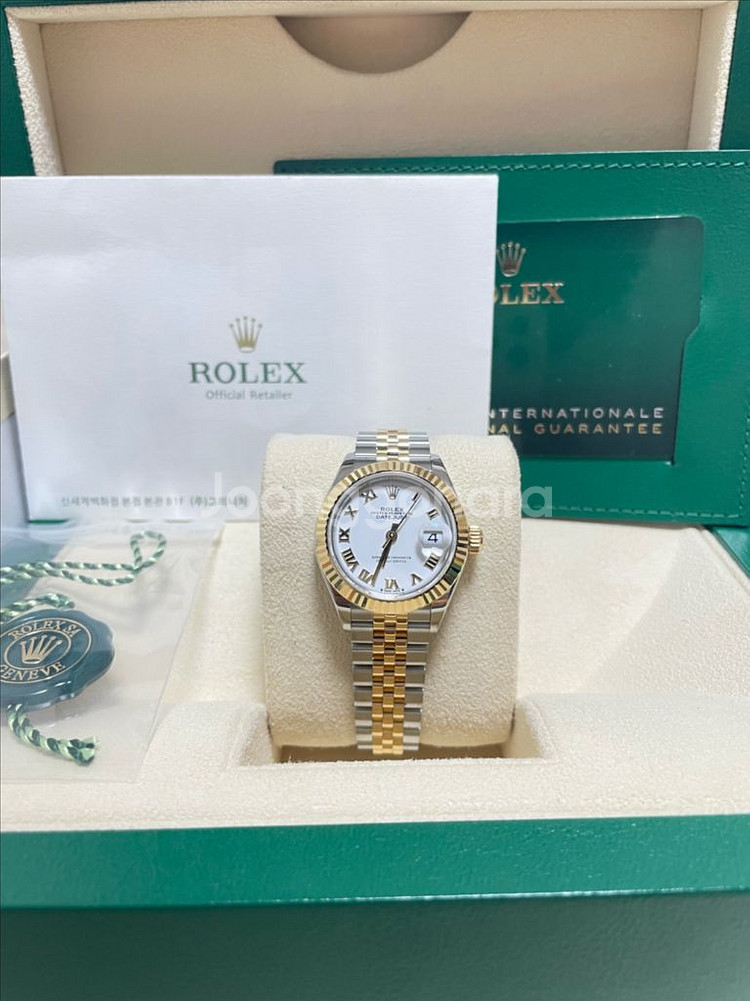 로렉스 279173 신형 데이저스트 28 흰판로만 콤비--4