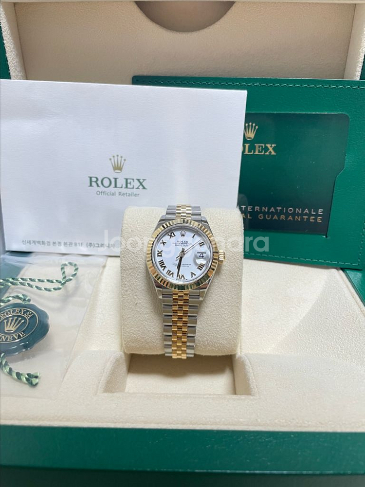 로렉스 279173 신형 데이저스트 28 흰판로만 콤비--6
