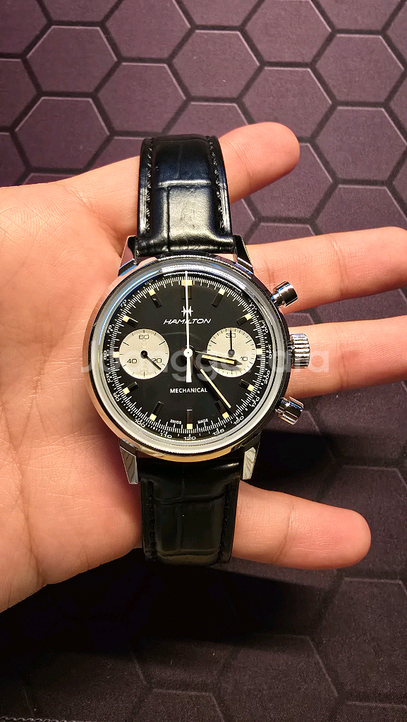 해밀턴 인트라매틱 크로노그래프 수동--0