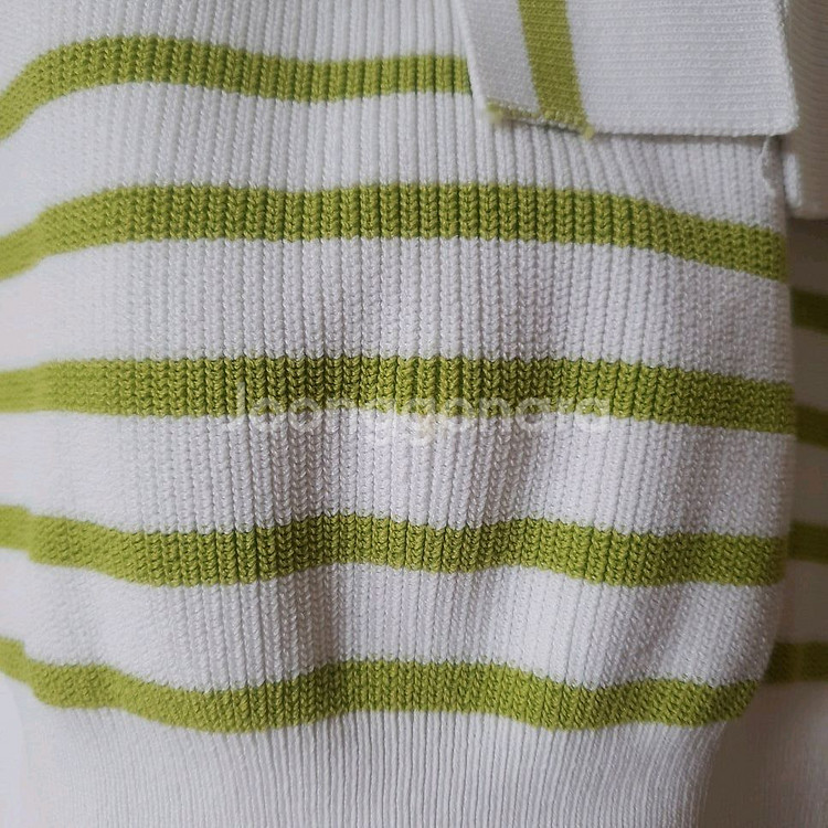 마리끌레르 타이 세일러 반팔 니트 스트라이프--7