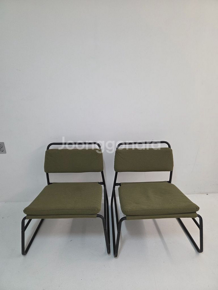 이케아 린네베크 의자 올리브그린--1