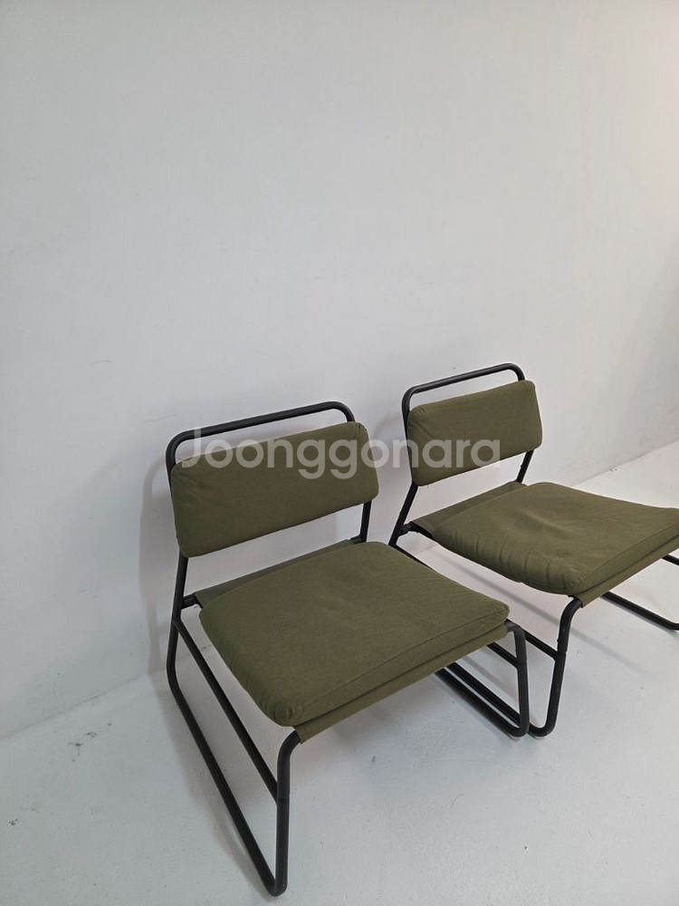 이케아 린네베크 의자 올리브그린--0