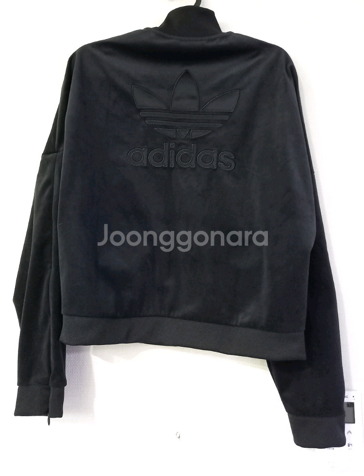 아디다스 벨벳 블랙 검정 트랙탑 저지 져지집업 90/S--3