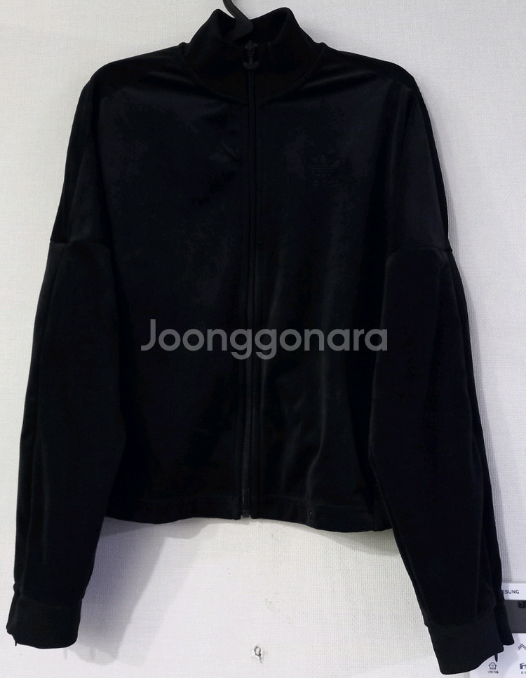 아디다스 벨벳 블랙 검정 트랙탑 저지 져지집업 90/S--0