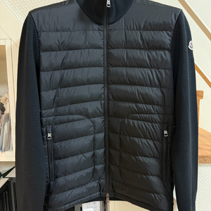 [L] 25 / 26 몽클레어 트리콧 가디건 니트패딩 블랙