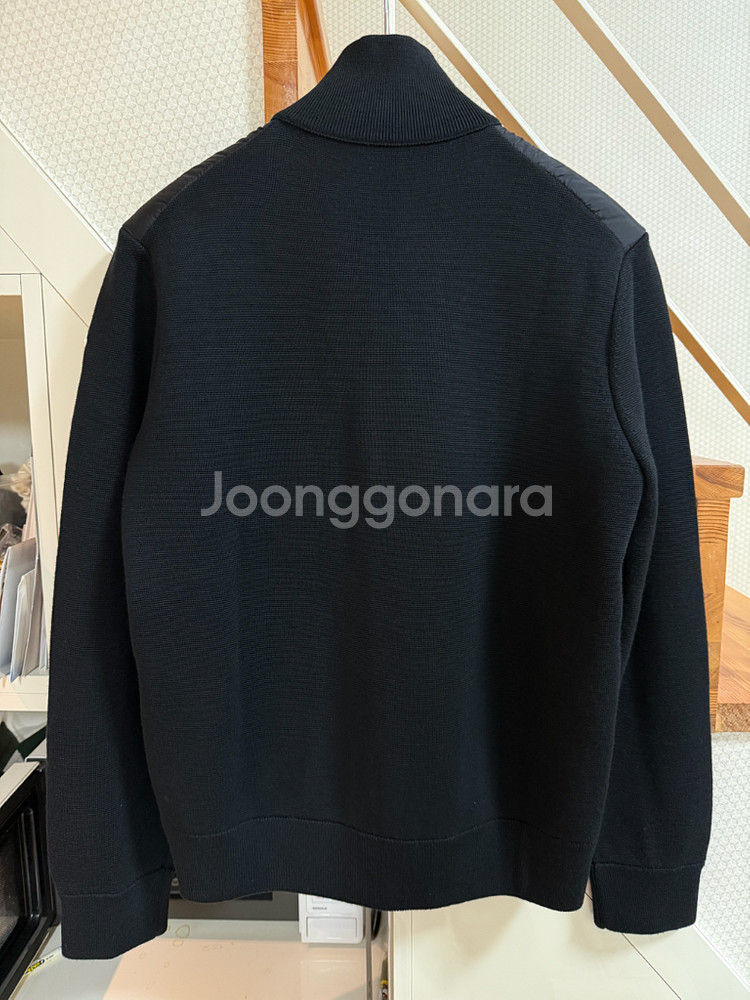 [L] 25 / 26 몽클레어 트리콧 가디건 니트패딩 블랙--1