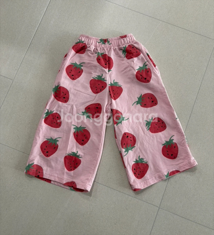 페이퍼스튜디오 딸기 아동바지--0