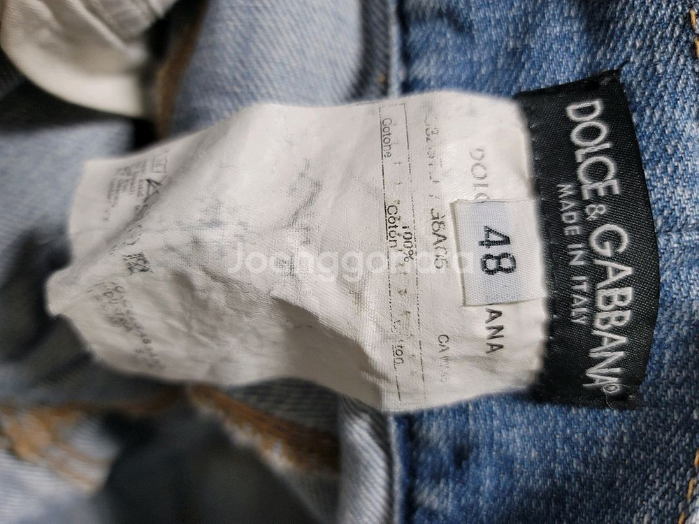 돌체앤가바나 데님 청바지 허리48사이즈 기장90--3