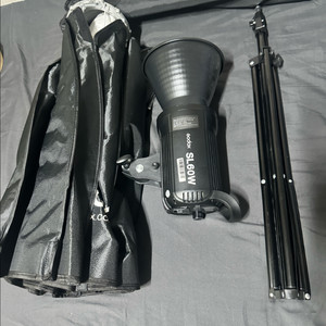 Godox SL60W 조명 + OCTA 80cm 소프트박스, 삼각대