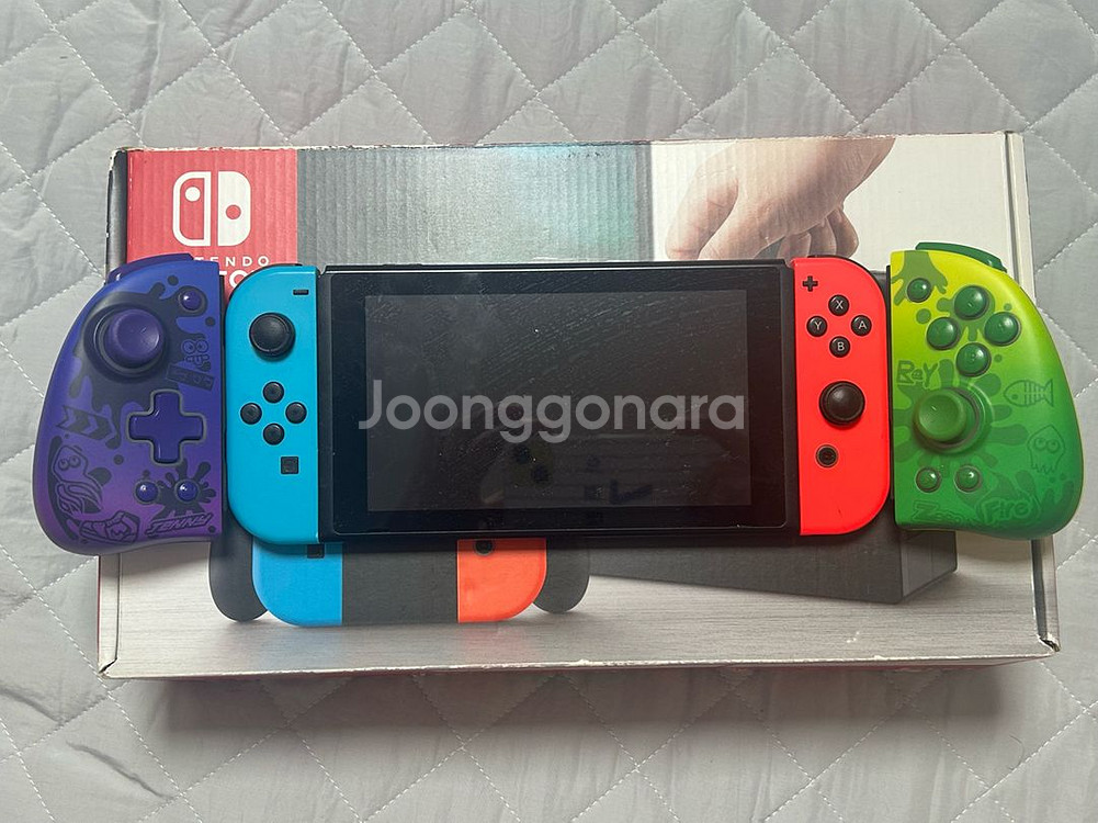 닌텐도 스위치 OLED 본체 + 조이콘 4개 세트--0