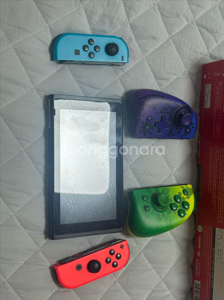닌텐도 스위치 OLED 본체 + 조이콘 4개 세트--2