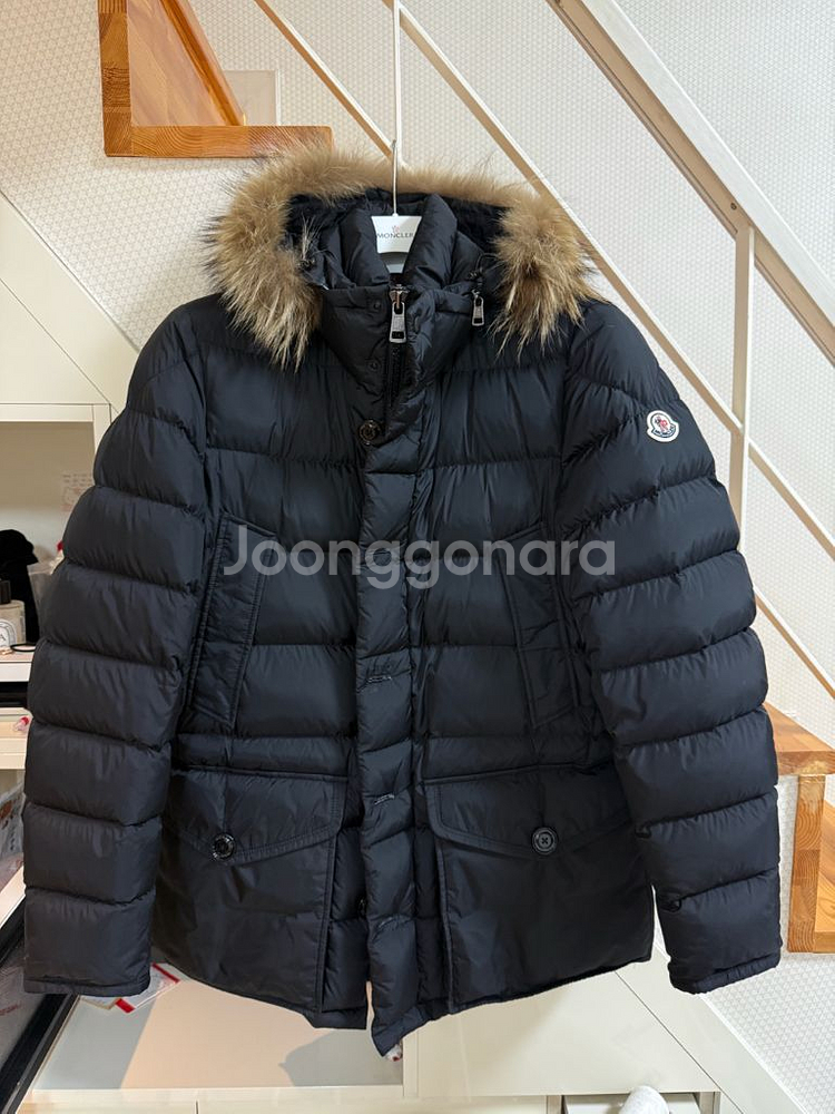 [4] 23 / 24 몽클레어 클루니 Cluny 패딩 블랙 리얼퍼--0