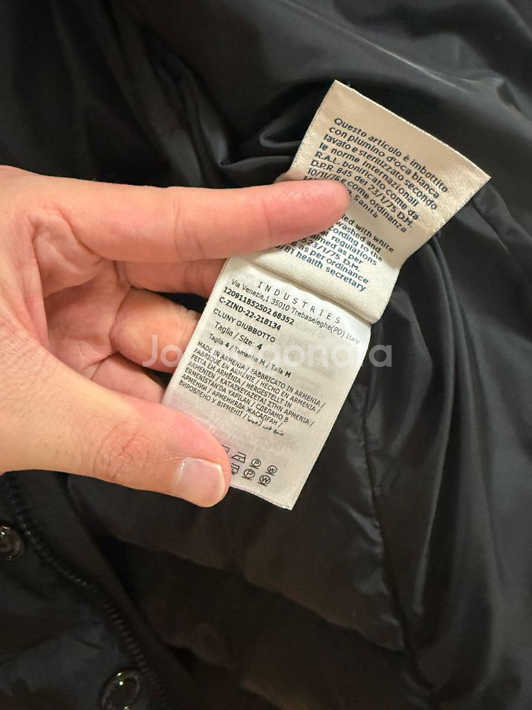 [4] 23 / 24 몽클레어 클루니 Cluny 패딩 블랙 리얼퍼--4