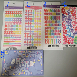 다꾸 탑꾸 폴꾸용 스티커 장당 900