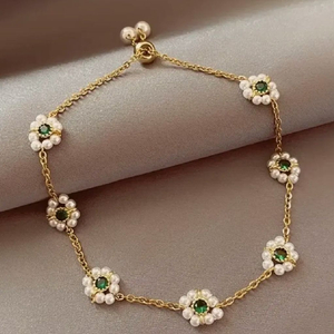 꽃 모티브 팔찌