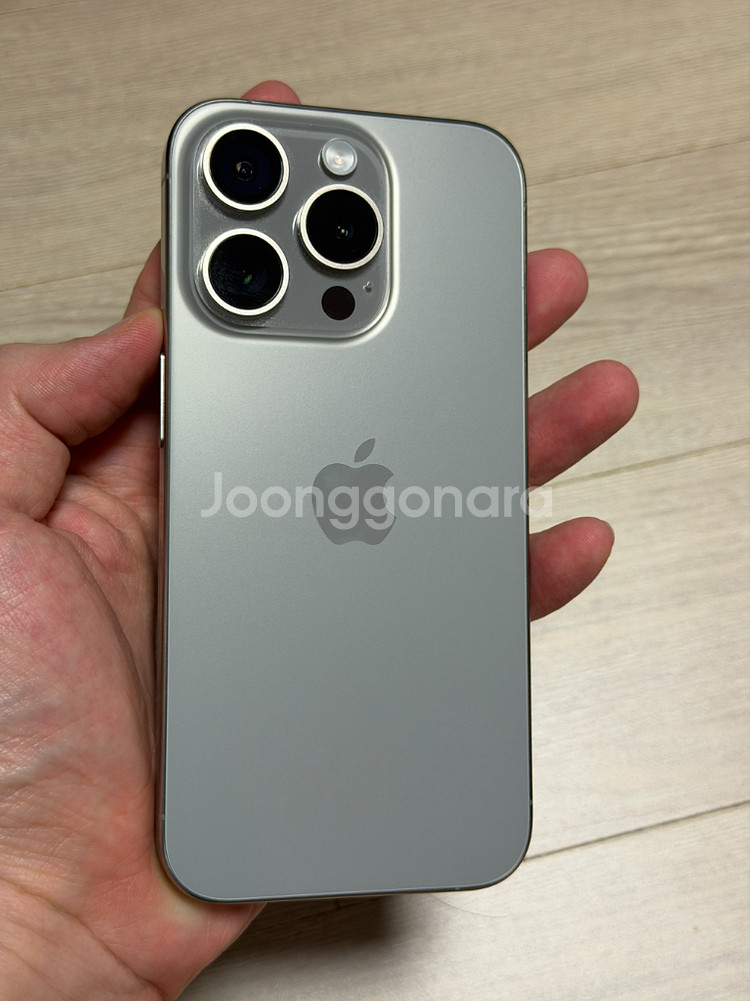 (완전무음) 아이폰15프로 512기가 내츄럴티타늄 북미판--0