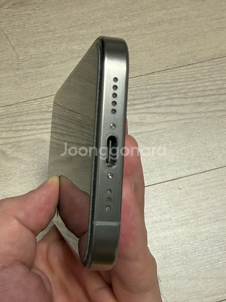 (완전무음) 아이폰15프로 512기가 내츄럴티타늄 북미판--4