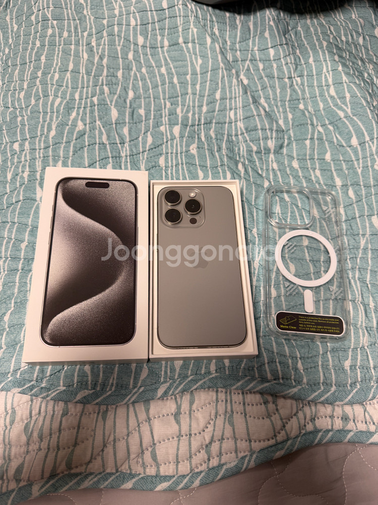 (완전무음) 아이폰15프로 512기가 내츄럴티타늄 북미판--6