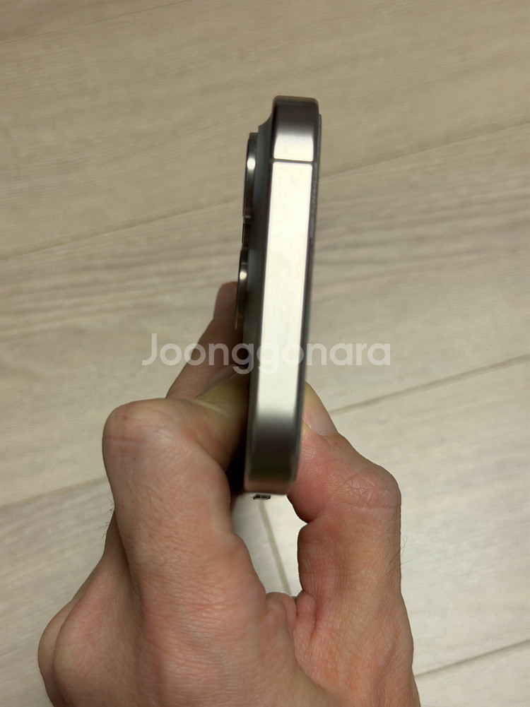 (완전무음) 아이폰15프로 512기가 내츄럴티타늄 북미판--5